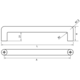 Greep ARCADE BA160 L174 Zamak Mat brons